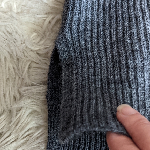 EUC J. Crew Open Tie Back Alpaca Blend Sweater Dress in Gray - Picture 8 of 16